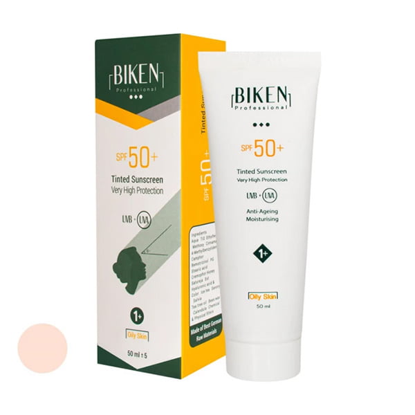 خرید کرم ضد آفتاب رنگی بیکن +SPF50 شماره +1 مناسب پوست های چرب حجم 50 میلی لیتر